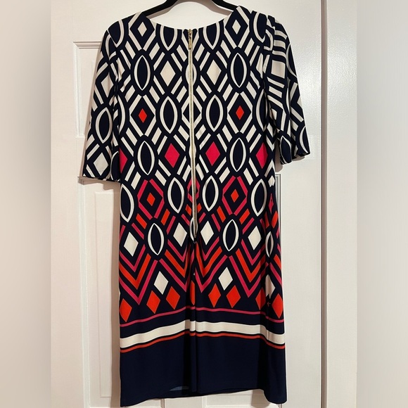 #27 ELIZA J • COLORFUL GEOMETRIC • SHEATH DRESS - Picture 7 of 9